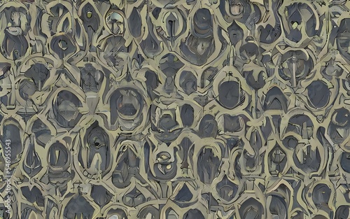 contemporary abstract paintings on the art studio. Nonfigurative abstract paintings of the artistic colorful stains and strong brush texture