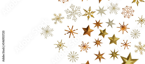 The winter background  falling snowflakes