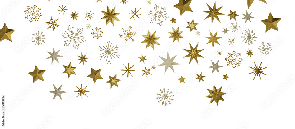 Christmas Card - Snowflakes Of Paper In Frame Christmas Card - Snowflakes Of Paper In Frame