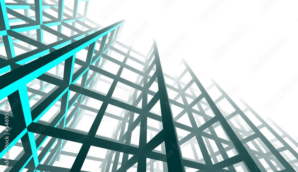 Abstract modern architecture background 3d illustration Abstract modern architecture background 3d illustration