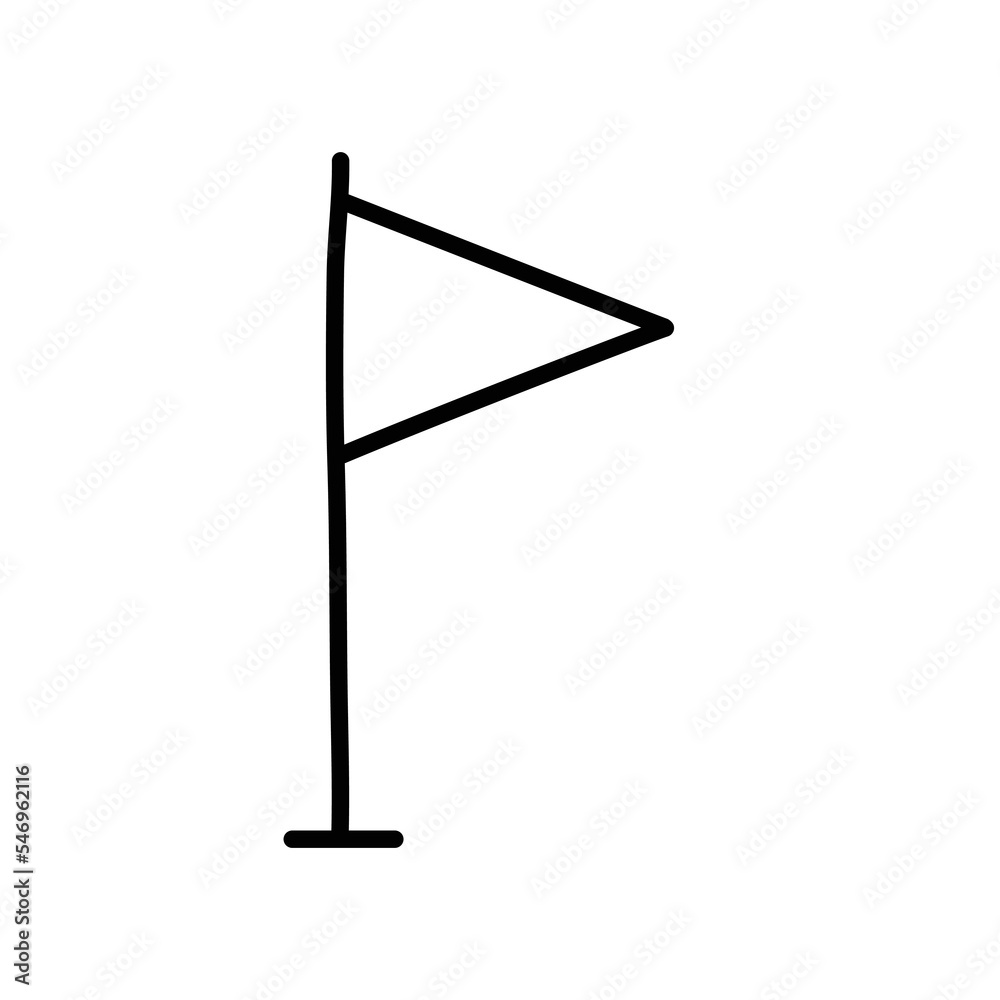 Flag doodle icon. Hand drawn black sketch. Vector Illustration. Flag doodle icon. Hand drawn black sketch. Vector Illustration.