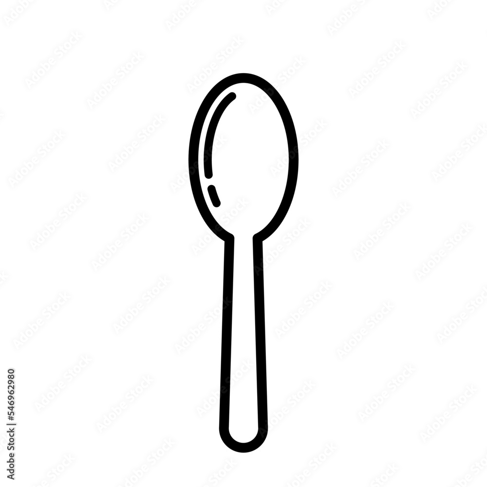 Spoon icon ,restaurant icon vector logo design template