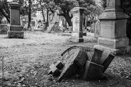 The old cemetery of Bothwell Parish Church and is dedicated on October 10, 1398, two years before Archibald Douglas died. photo