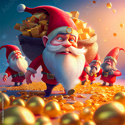Dwarfs with gold