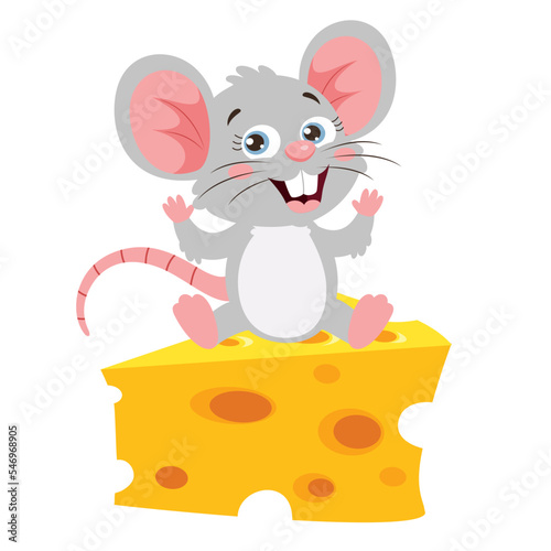 Cartoon Illustration Of A Mouse