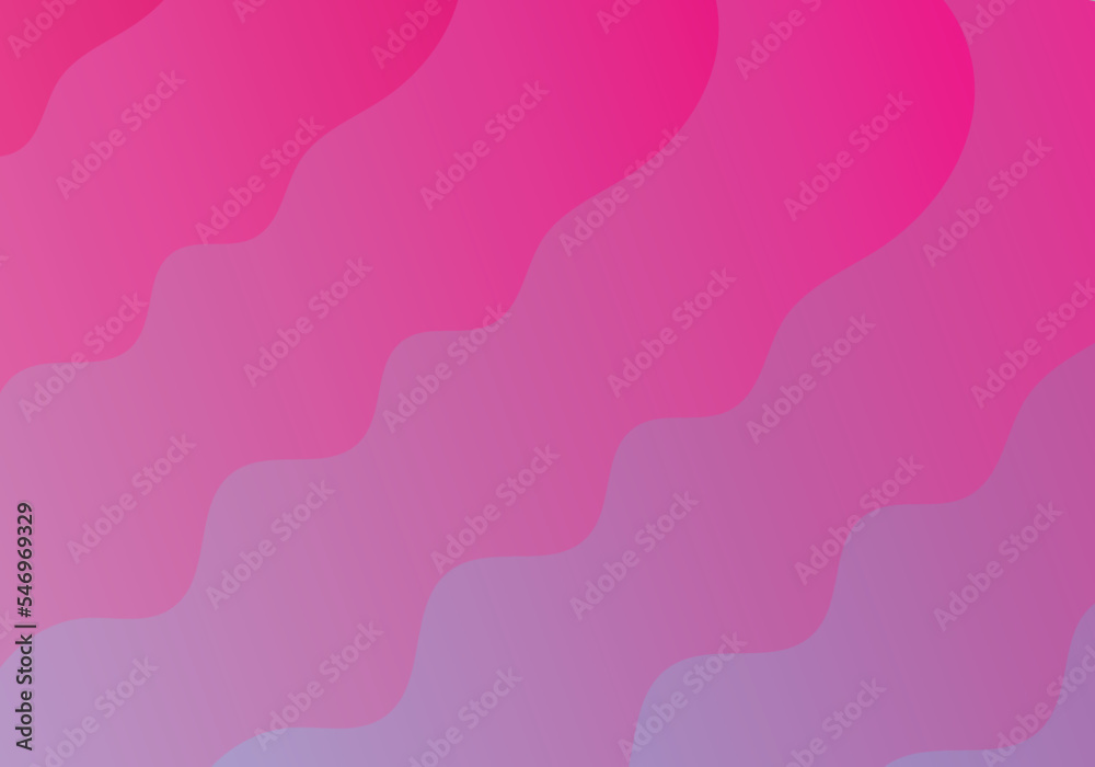 Abstract background composed of wavy curves Gradient from light pink to dark : Vector