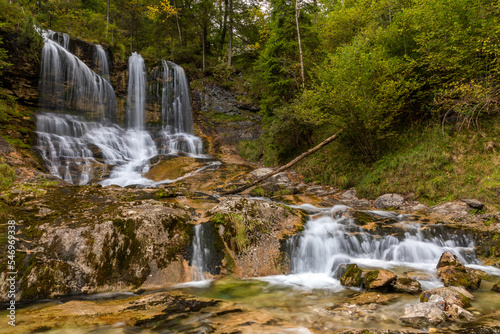 Fototapeta Naklejka Na Ścianę i Meble -  Weissbach Wasserfall bei Inzell, Bayern, Deutschland