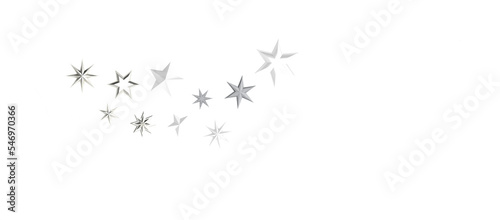 Snowflakes falling for christmas decoration abstract