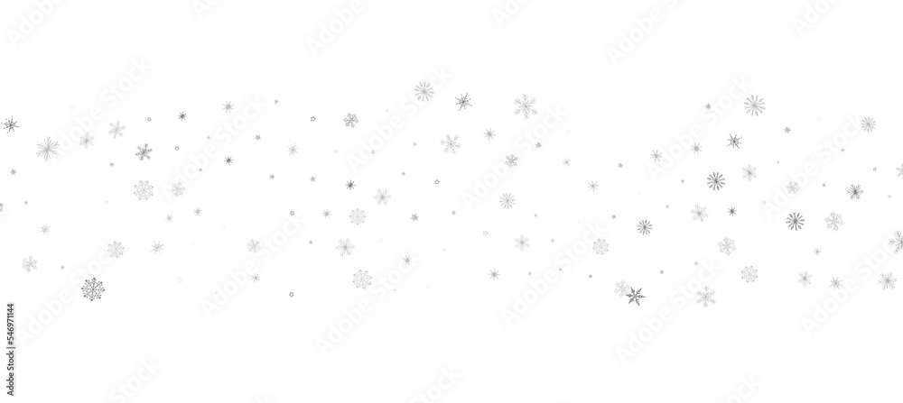 Christmas Card - Snowflakes Of Paper In Frame  png