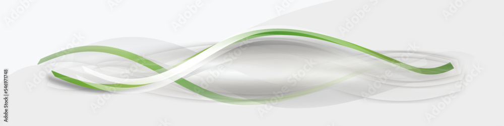 Grün Welle Wellen Band Banner Grün Welle Wellen Band Banner