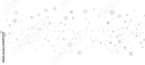 Wallpaper Mural Winter christmas sky with falling snow Torontodigital.ca