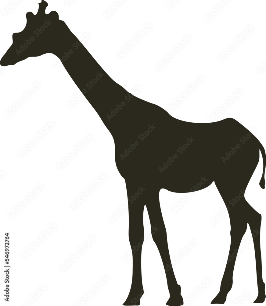 Obraz premium Flat giraffe illustration