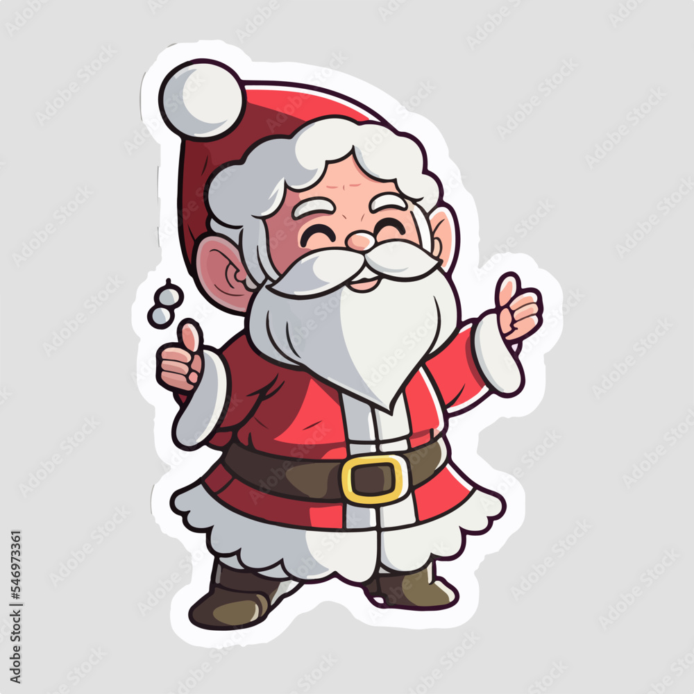 Sticker template with Santa Claus, xmas happy Santa printable stickers sheet. Winter collection Sticker template with Santa Claus, xmas happy Santa printable stickers sheet. Winter collection