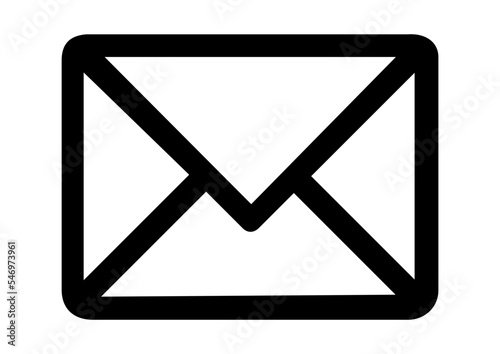 MAIL LETTER ENVELOPE ICON, ISOLATED PICTOGRAM