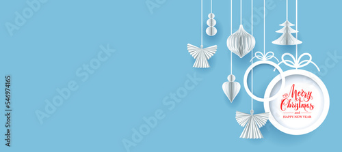 Blue background with angels