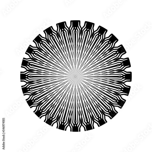 Ornamental Motifs Pattern Circle-Shaped for Decoration  Motifs Pattern  Ornate  Background  Website or Graphic Design Element. Vector Illustration