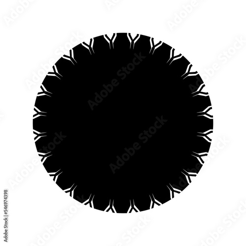 Ornamental Motifs Pattern Circle-Shaped for Decoration, Motifs Pattern, Ornate, Background, Website or Graphic Design Element. Vector Illustration