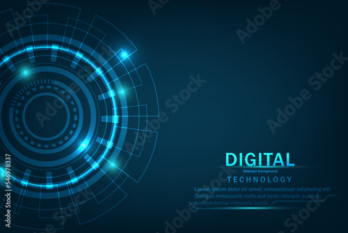 abstract blue background with circles