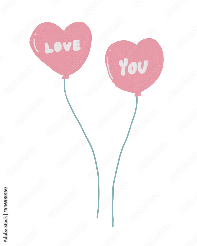 heart balloons valentines