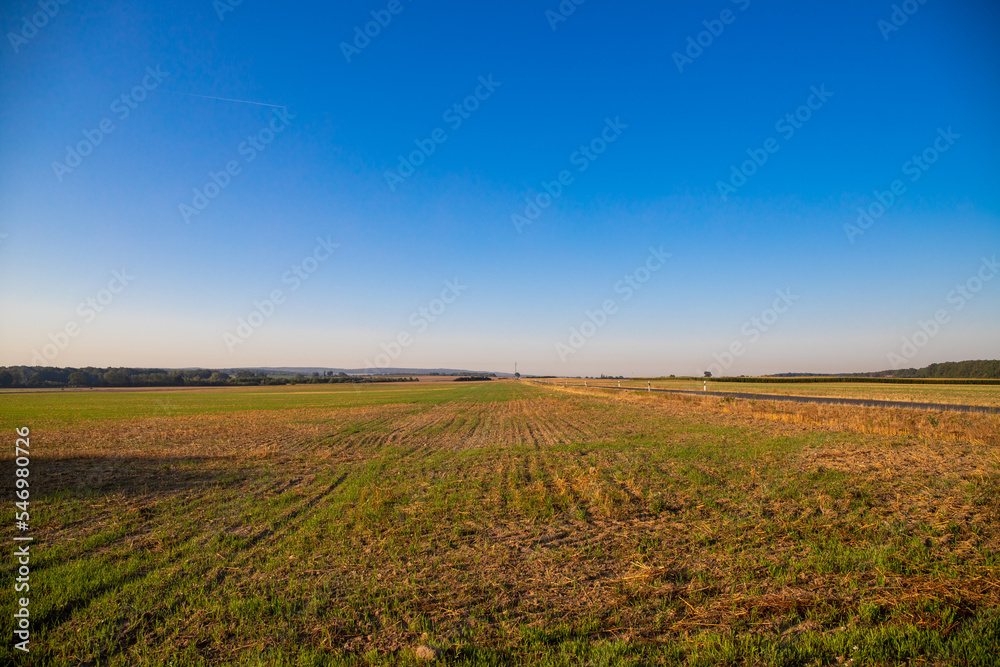 Panorama over fields Landscape in winter Panorama over fields Landscape in winter