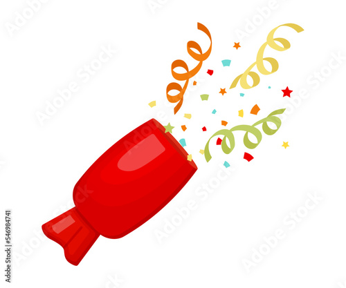 candy party popper with confetti	