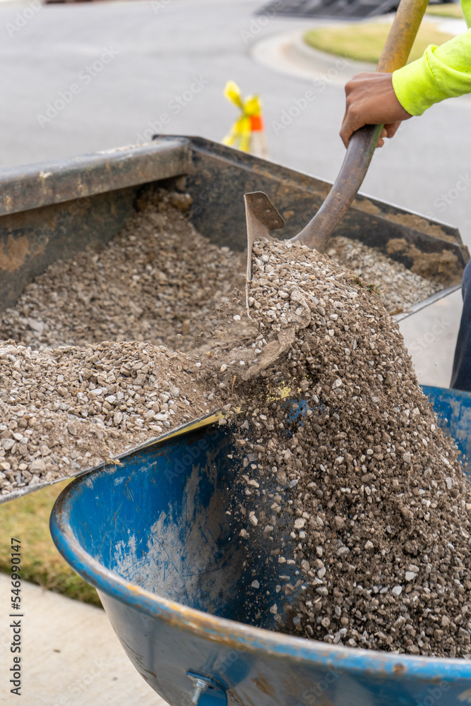 Landscape Gravel and Tools