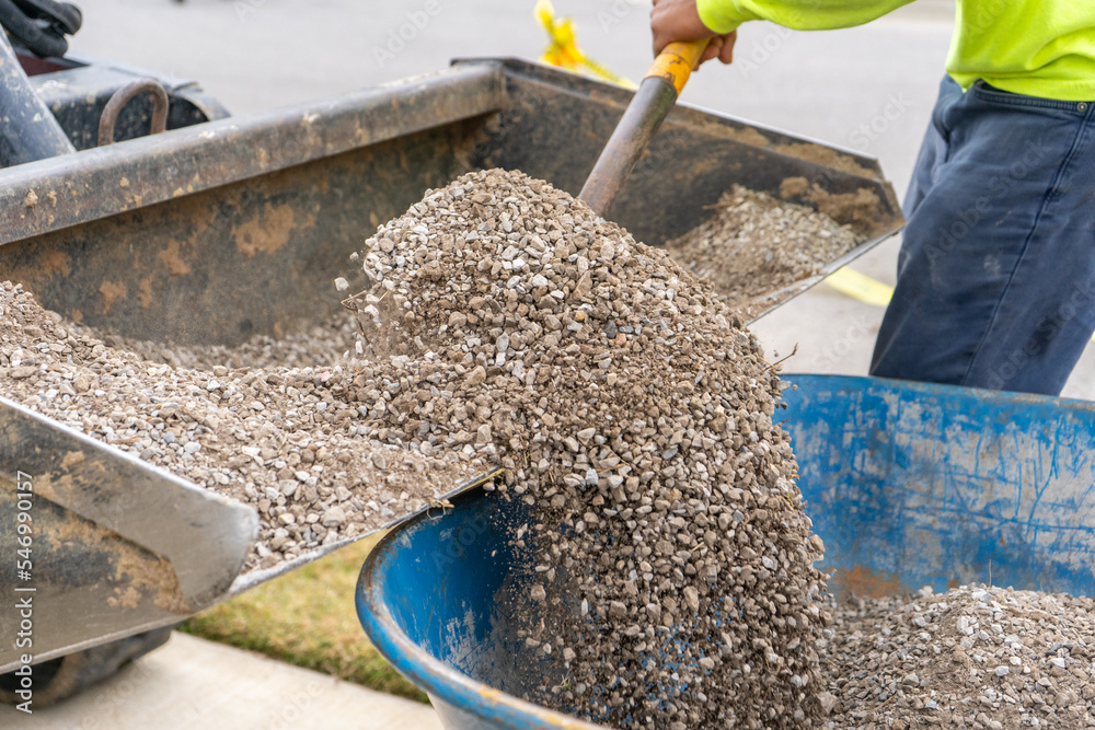 Landscape Gravel and Tools
