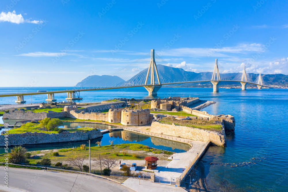 Charilaos Trikoupis Bridge, longest multi-span cable-stayed bridges and longest of the fully suspended type, Greece