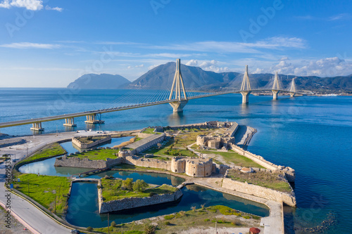 Charilaos Trikoupis Bridge, longest multi-span cable-stayed bridges and longest of the fully suspended type, Greece photo