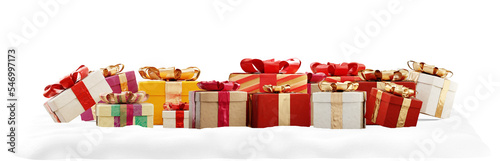 festively wrapped Christmas...