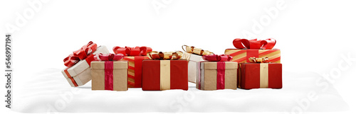 festively wrapped Christmas...