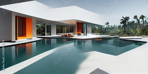Luxury modern villa with swimming pool © Infinite Shoreline