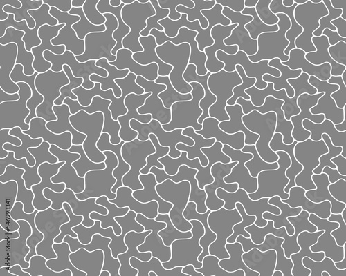 Full seamless gray camouflage texture pattern vector. Black white military textile fabric print. Army camo background. Usable for Jacket Pants Shirt and Shorts.