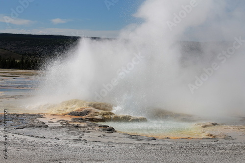 water geyser erupting