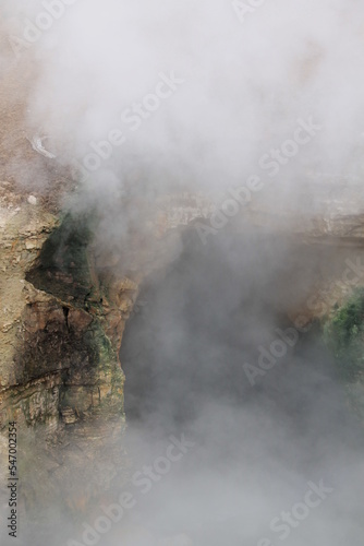 dragon geyser cave boiling steam