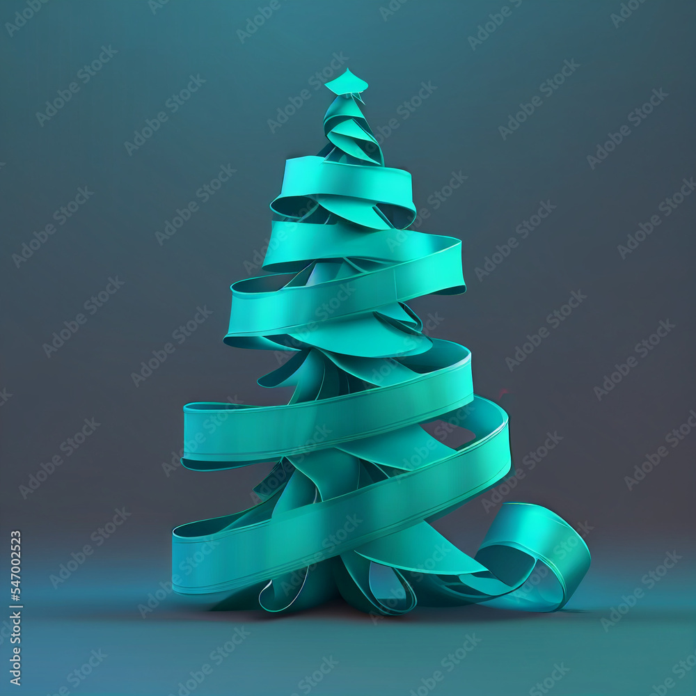 ribbon christmas tree