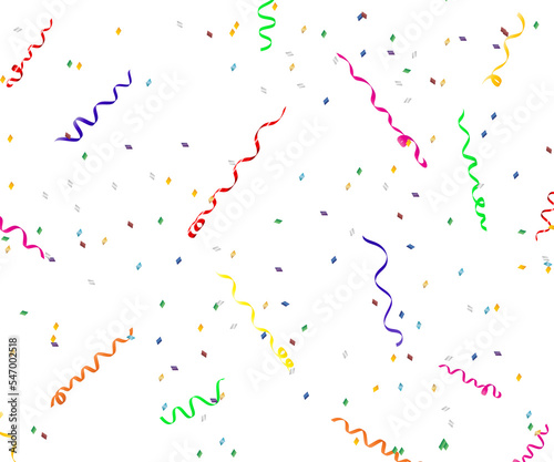 streamers and confetti overlay