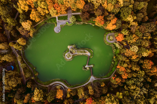 Obraz na płótnie Bytom - Park Kohla - wyspa w salonie