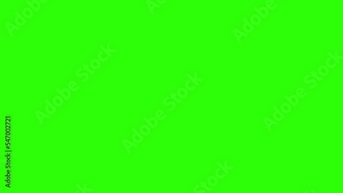 Unwrapping gift revealing a green screen - Stop Motion Animation - White ribbon with bow on a red background. Chroma key