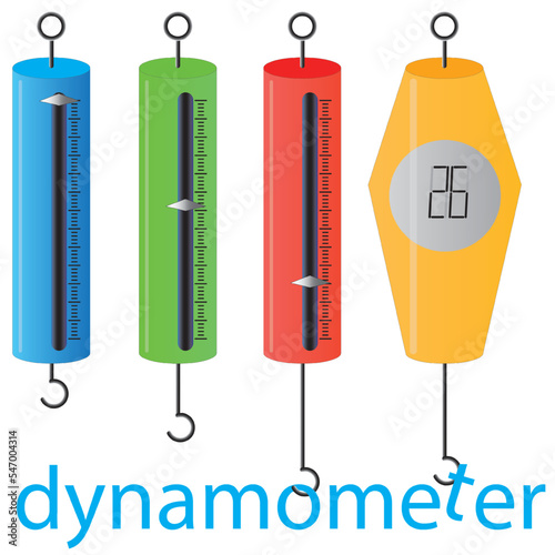 digital and manual dynamometers in various colors