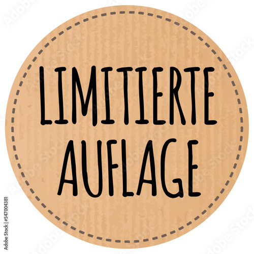 Button Limitierte Auflage recyclingpapier zerkratzt