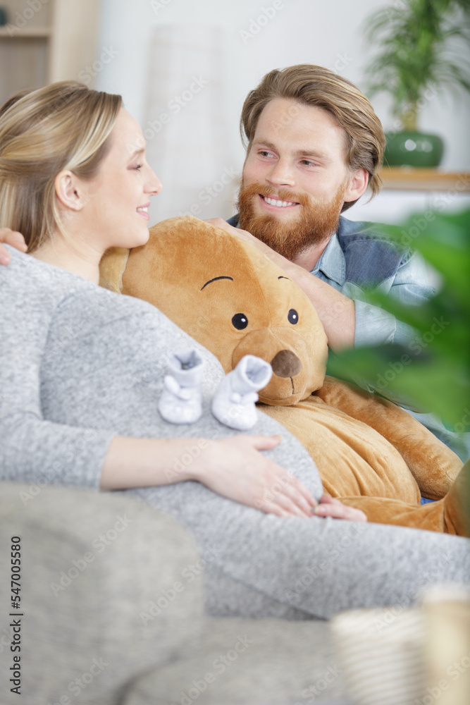 big teddy bear sitting on the sofa big teddy bear sitting on the sofa