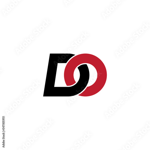 Initial DO letter logo vector design template. DO letter logo is suitable for business logo
