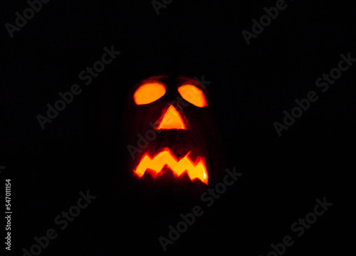 Jack-o-lantern. The symbol of Halloween. © rootstocks