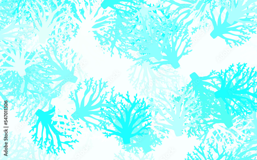 Light Green vector abstract design with branches, leaves. Light Green vector abstract design with branches, leaves.