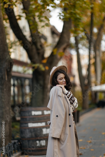 woman walking in the park