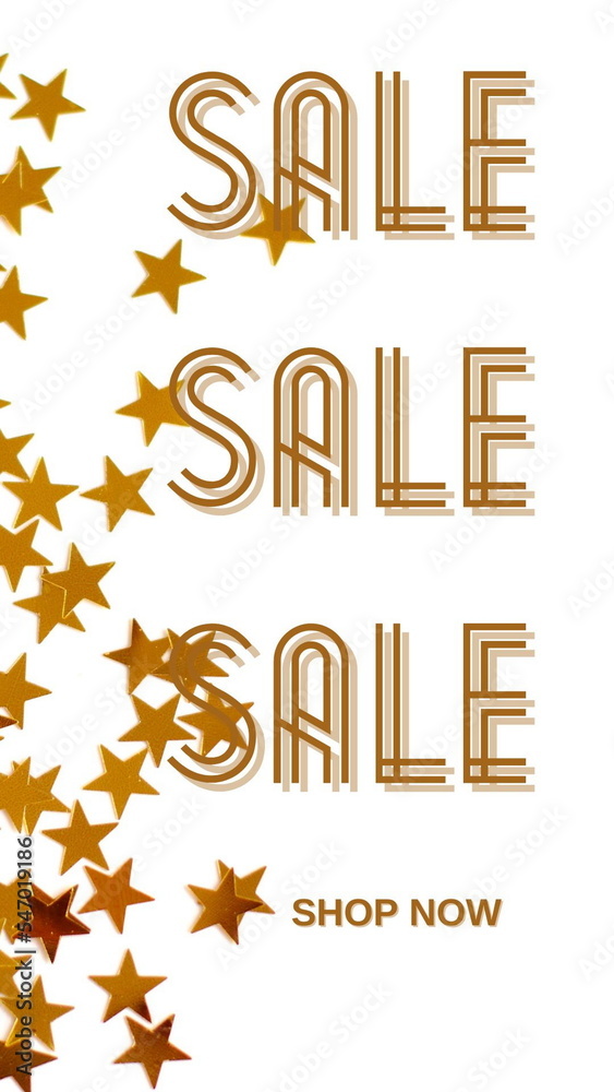 Sale lettering tamplate on New Year Christmas background for Instagram stories Sale lettering tamplate on New Year Christmas background for Instagram stories