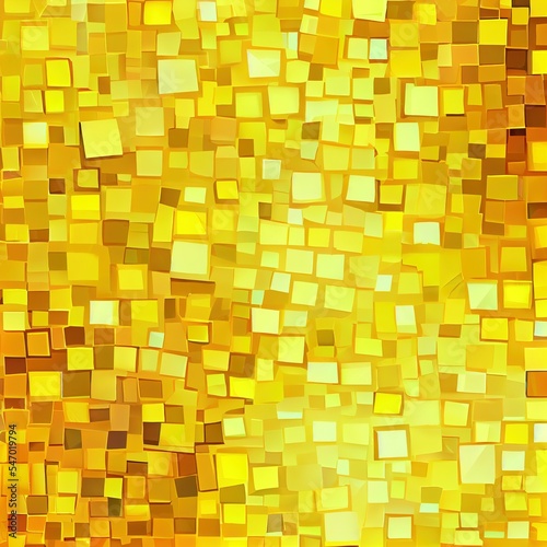 yellow abstract square mosaic background
