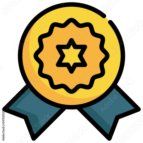 winner reward success prize icon filled outline
