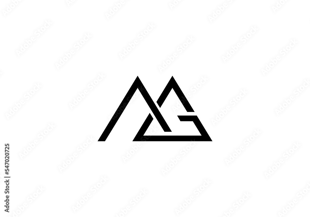 initial letter logo MG initial company icon business logo background illustration initial letter logo MG initial company icon business logo background illustration